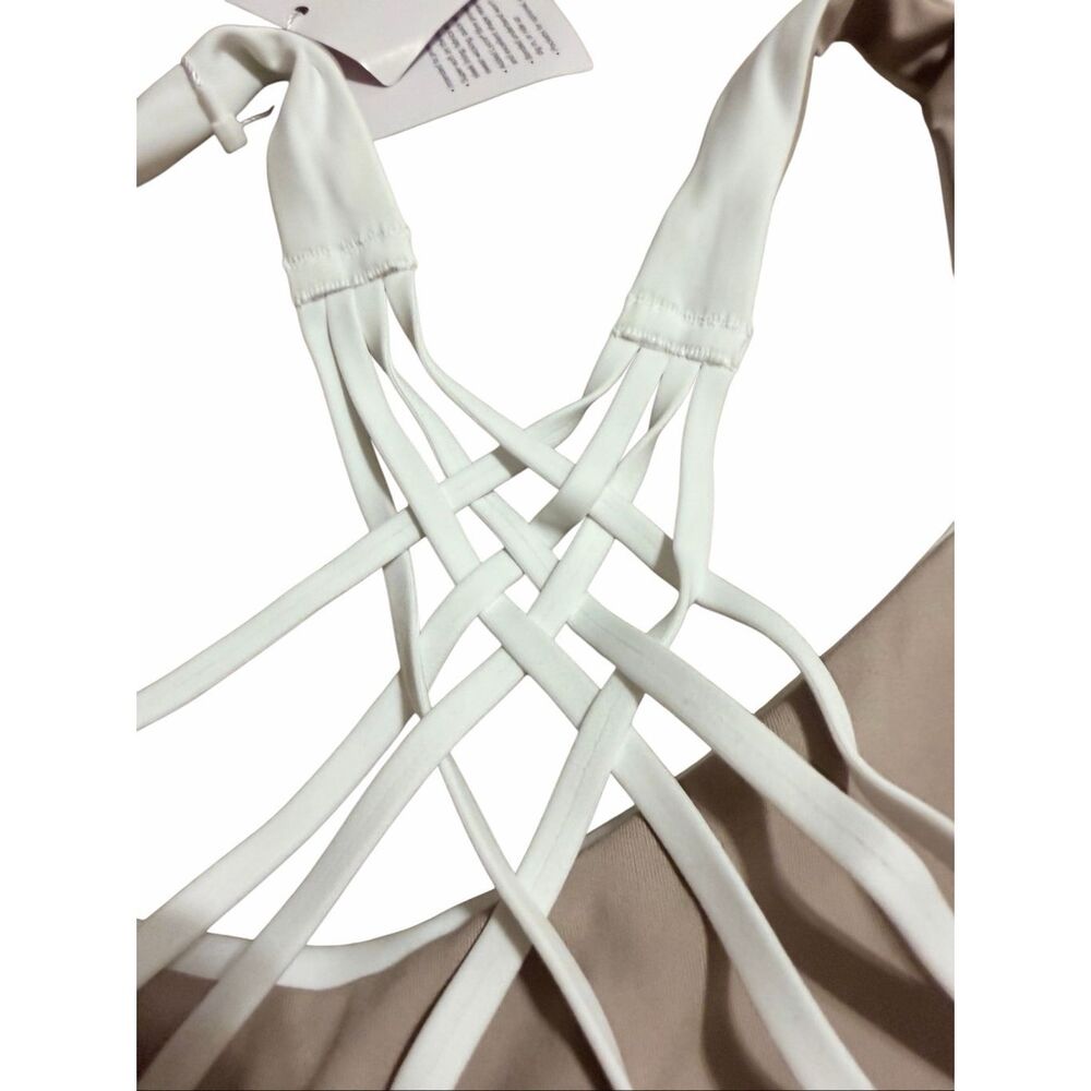 Brand New Lululemon Women's Size XXS/XS White Flexy Flex Strappy Yoga Bra - Picture 4 of 10